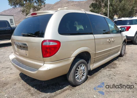 2001 Chrysler Town & Country Limited z USA, uszkodzony, nr VIN 2C8GP64L41R233886